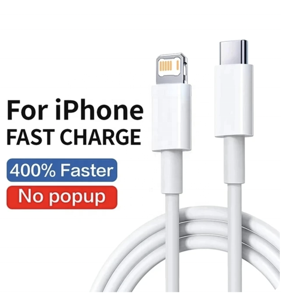 Snabbladdningskabel USB-C till Lightning - Go Mobile