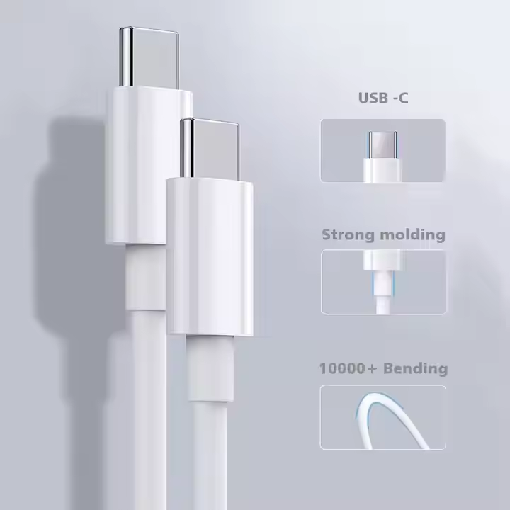 3A Snabb Laddare Kabel 60W - Go Mobile