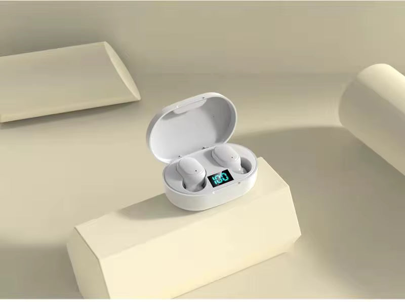 E6S Bluetooth V5.1 Hörlurar Trådlösa Bärbara Sporthörlurar för Smart Phone - Go Mobile