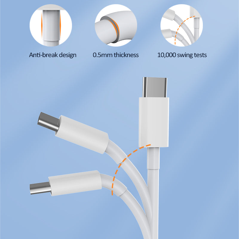 Snabbladdningskabel USB-C till Lightning - Go Mobile